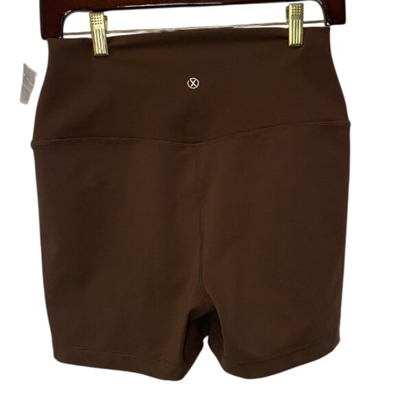 Reflex brown high rise biker shorts size S NWT - Picture 3 of 4